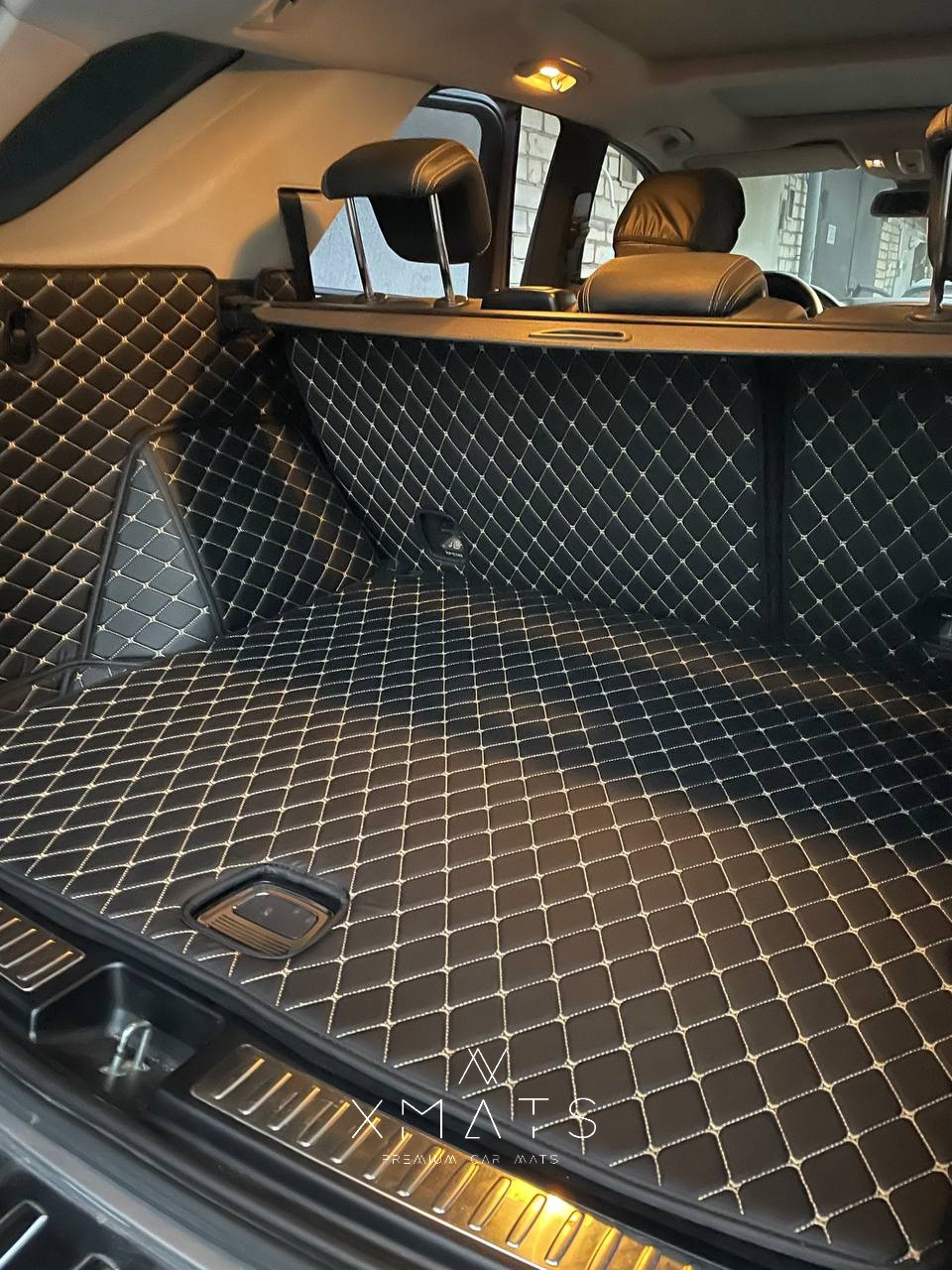 Коврики из экокожи в багажник для Mercedes-Benz W166. 3D коврики из ...