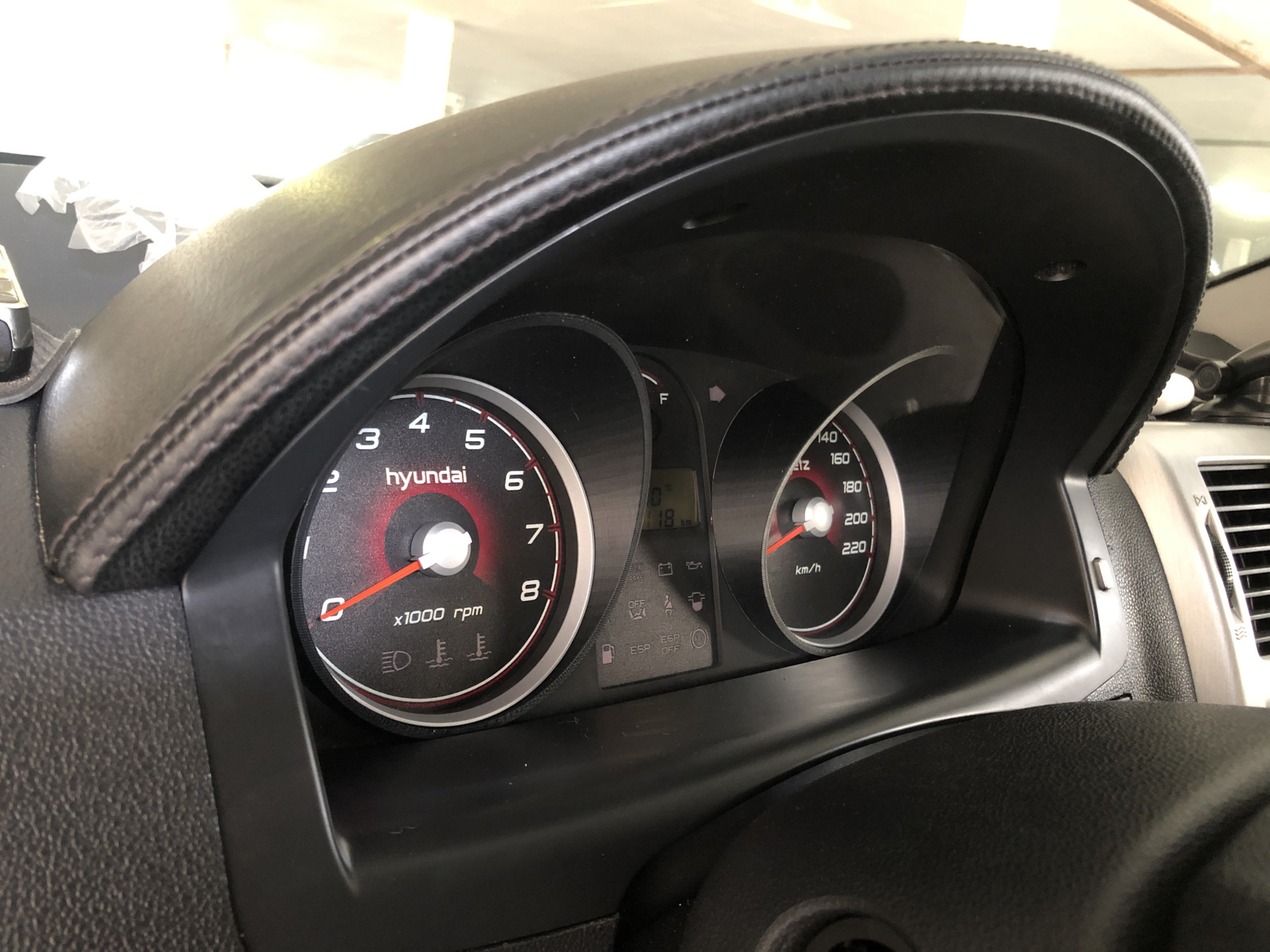 «Колодцы» накладки на шкалы приборной панели Гетц — Hyundai Getz, 1,4 л ...