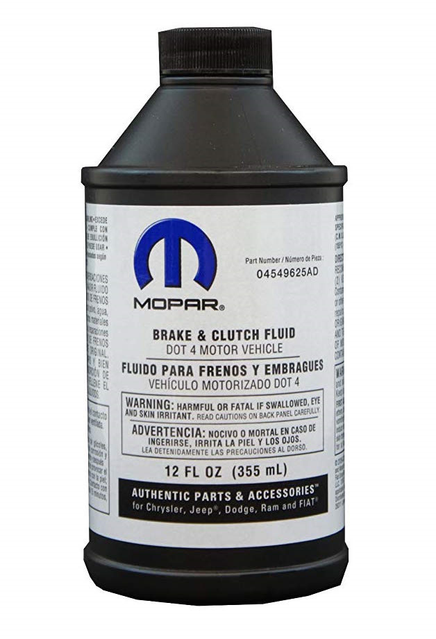 Оригинальная тормозная жидкость. Mopar Brake Fluid dot3. 04318080ad.