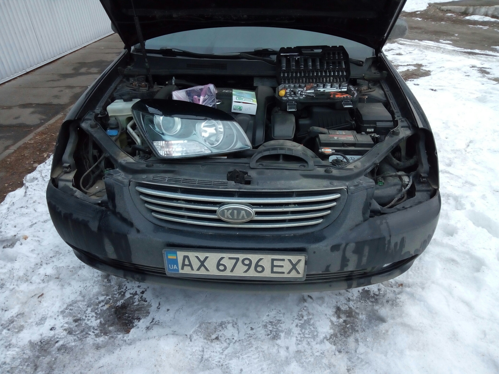 Как снять фару на киа маджентис 2009г Обслуживание фар) - KIA Magentis II, 2 л, 2007 года своими руками DRIVE2
