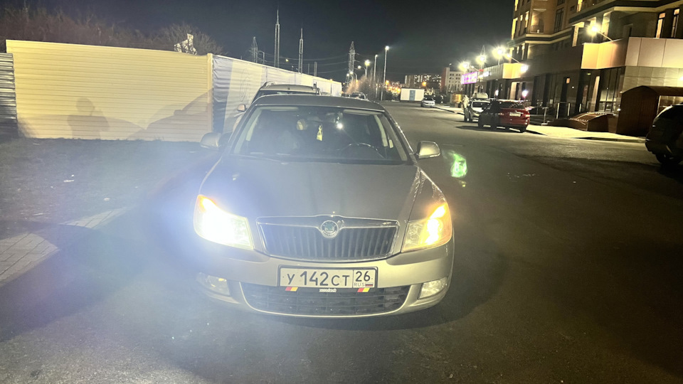 Новые LED лампы HEAD LIGHT — Skoda Octavia A5 Mk2, 1,8 л, 2011 года ...