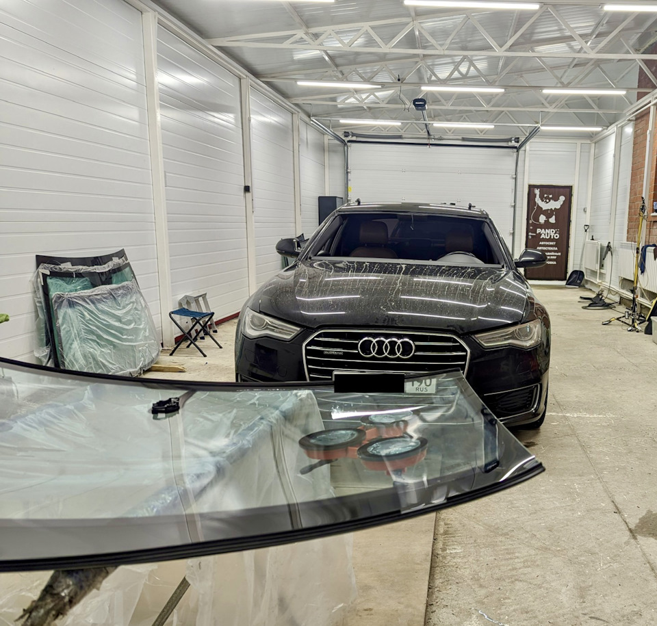 Замена лобового стекла AGC — Audi A6 (C7), 2,8 л, 2015 года | запчасти ...