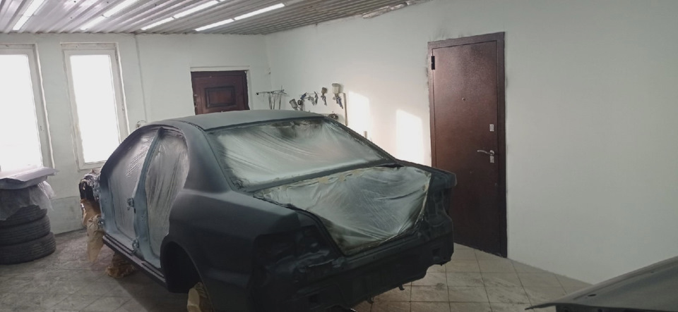 Покрытие черным грунтом, подложка под краску — Mitsubishi Galant (8G ...
