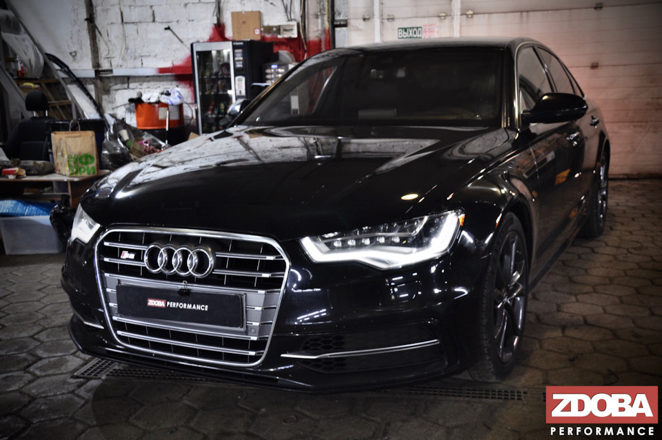 Audi S6 C7 4.0TT 4G TFSI (CEUC) Удаление катализаторов, Модернизация ...