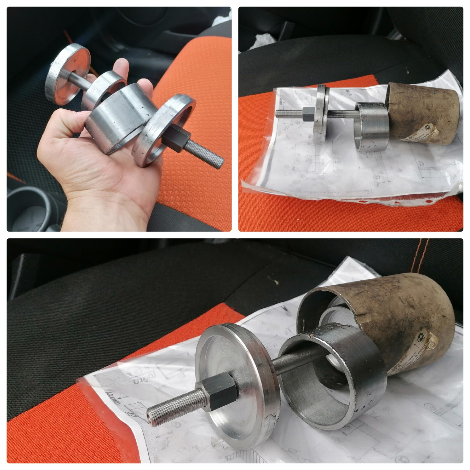 Съемник-Запресовщик сайлентблоков задней балки Audi 80 B4 — Audi 80 (B4 ...