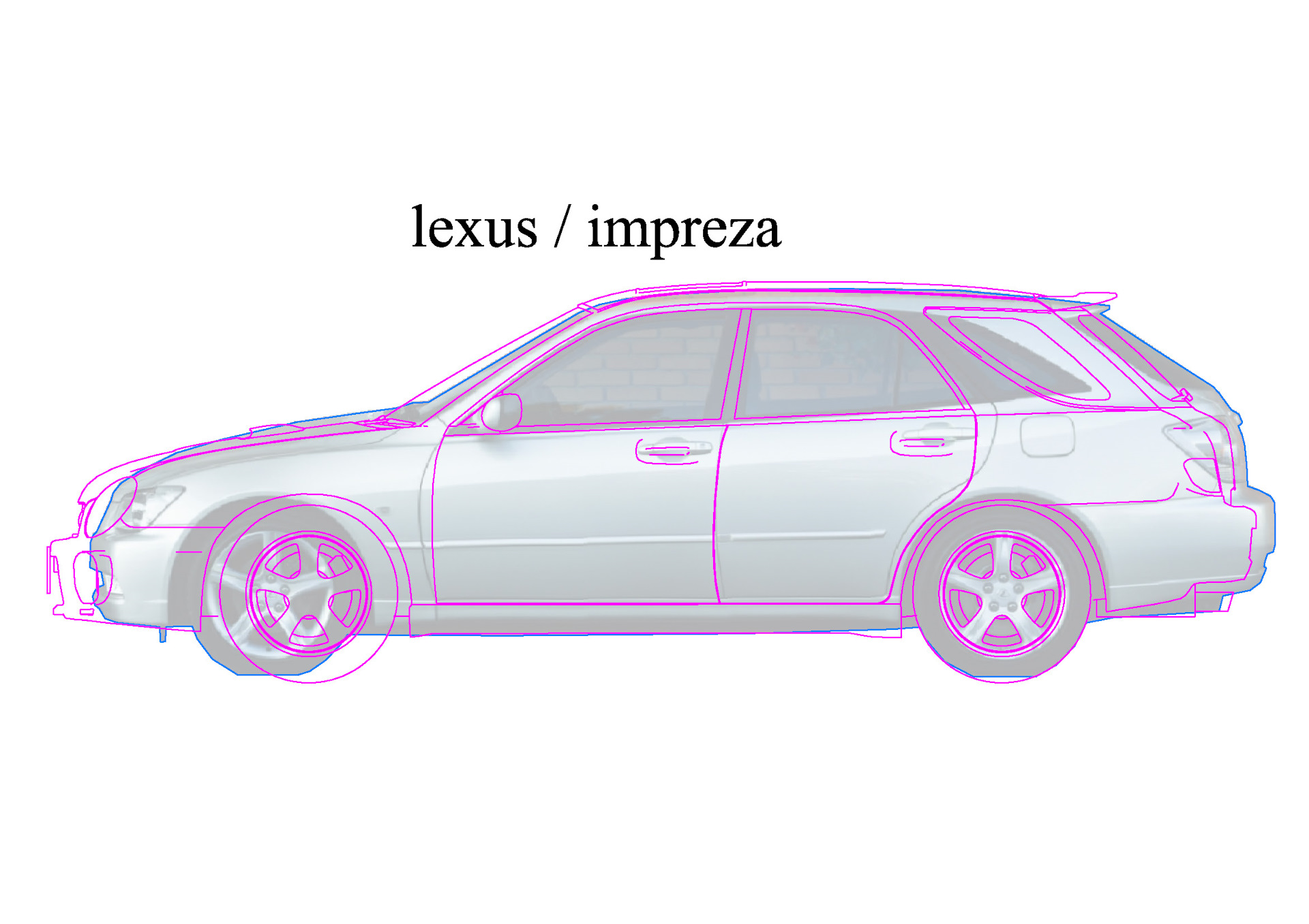 Чертеж toyota altezza