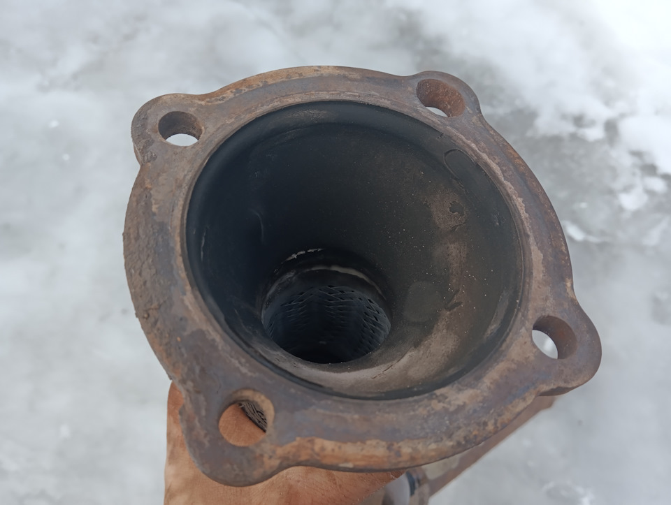 Приёмная труба (даунпайп) — самовар — Skoda Octavia A4 Mk1, 1,8 л, 2003 ...