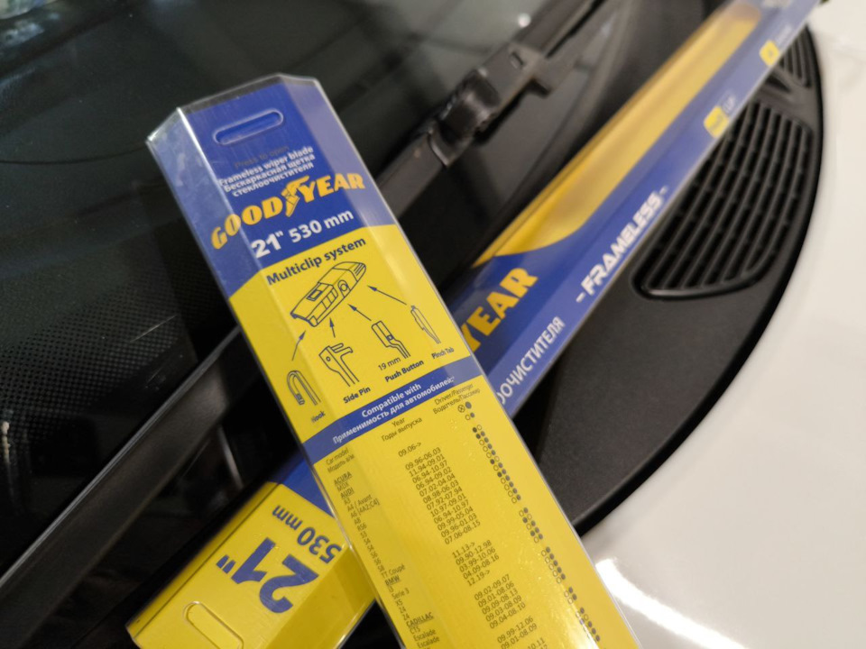 Новые дворники Goodyear, крышка на горловину омывайки. — Skoda Fabia ...