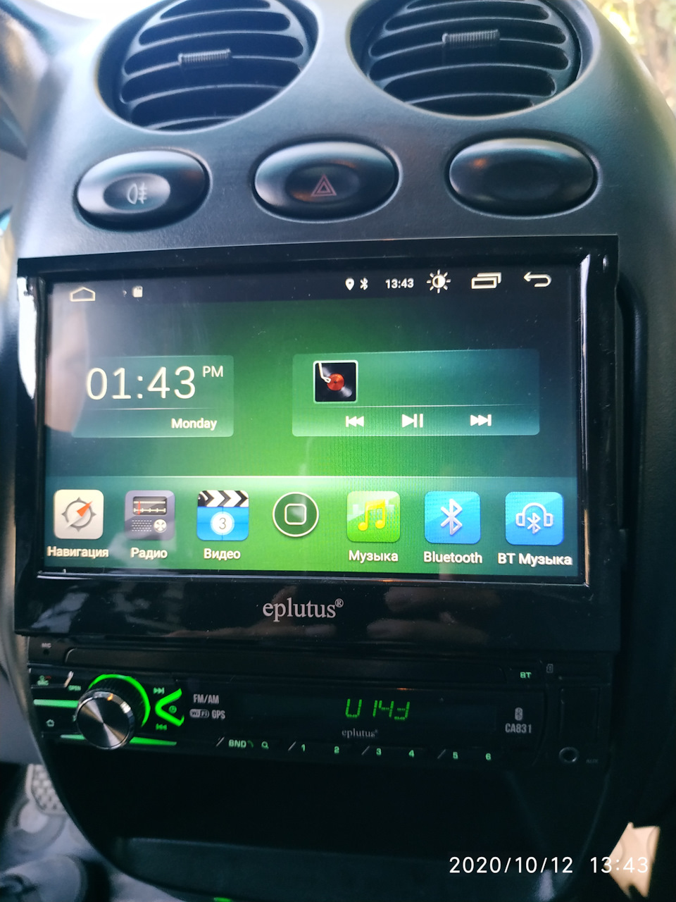 Магнитола на Android и динамики Pioneer — Daewoo Matiz (M100, M150), 0,8 л,  2012 года | автозвук | DRIVE2