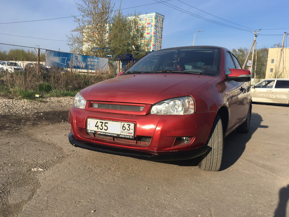 Сплиттер. Финал — Lada Калина седан, 1,6 л, 2006 года | тюнинг | DRIVE2