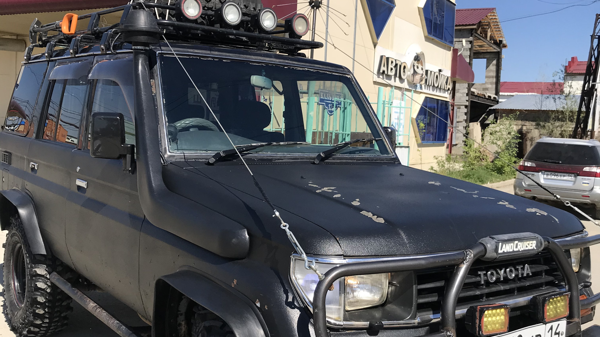 Toyota Land Cruiser Prado 70-series 3.0 дизельный 1992 | черный раптор ...