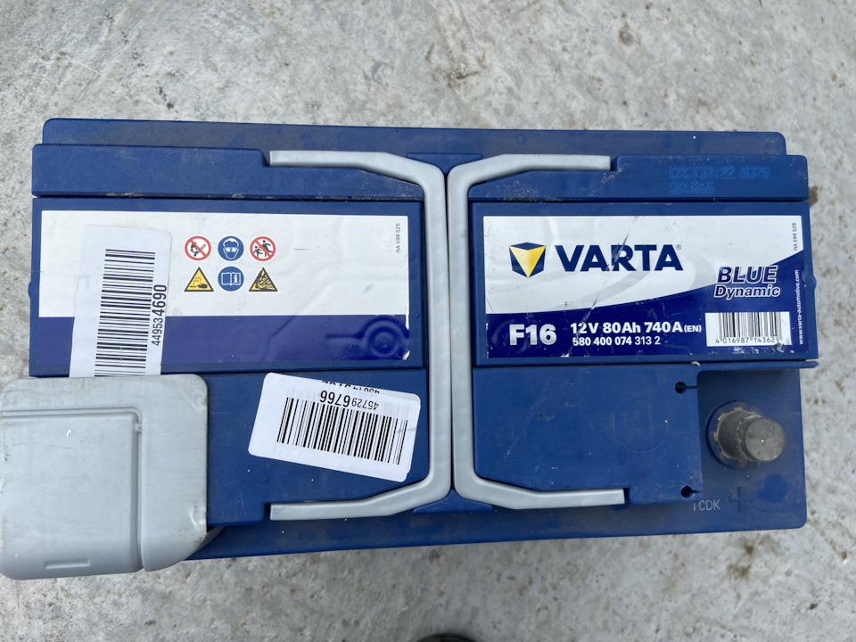 5804000743132 Стартерная аккумуляторная батарея VARTA | Запчасти на DRIVE2