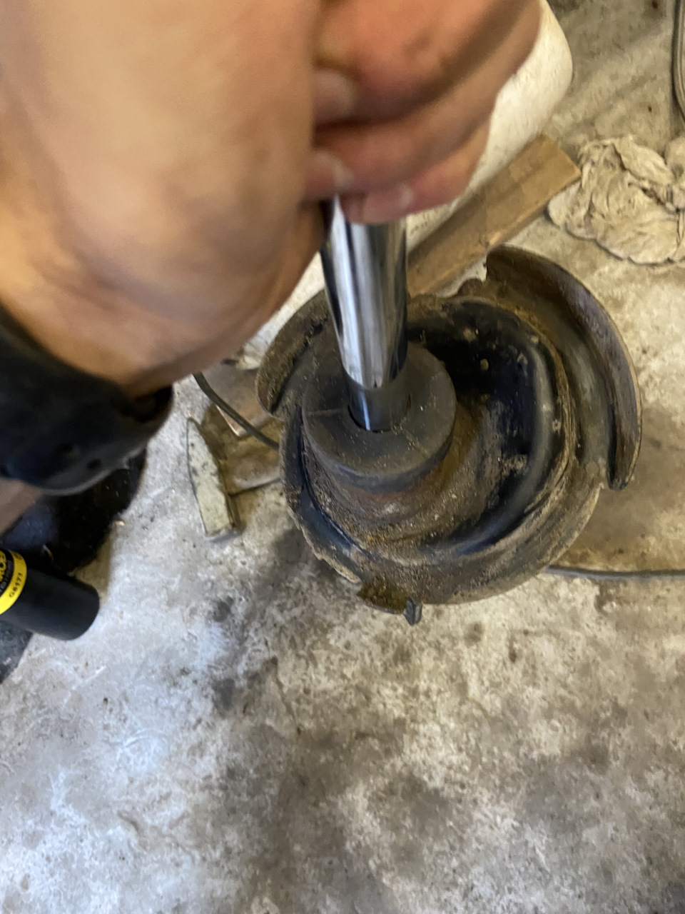 Старые стойки живые но уставшие. То работают легко потом туго это ощущалось и на машине. Также на одной стороне развалился опорный подшипник- вот и причина стуков и хрустов при повороте руля — Ford Focus Sedan III