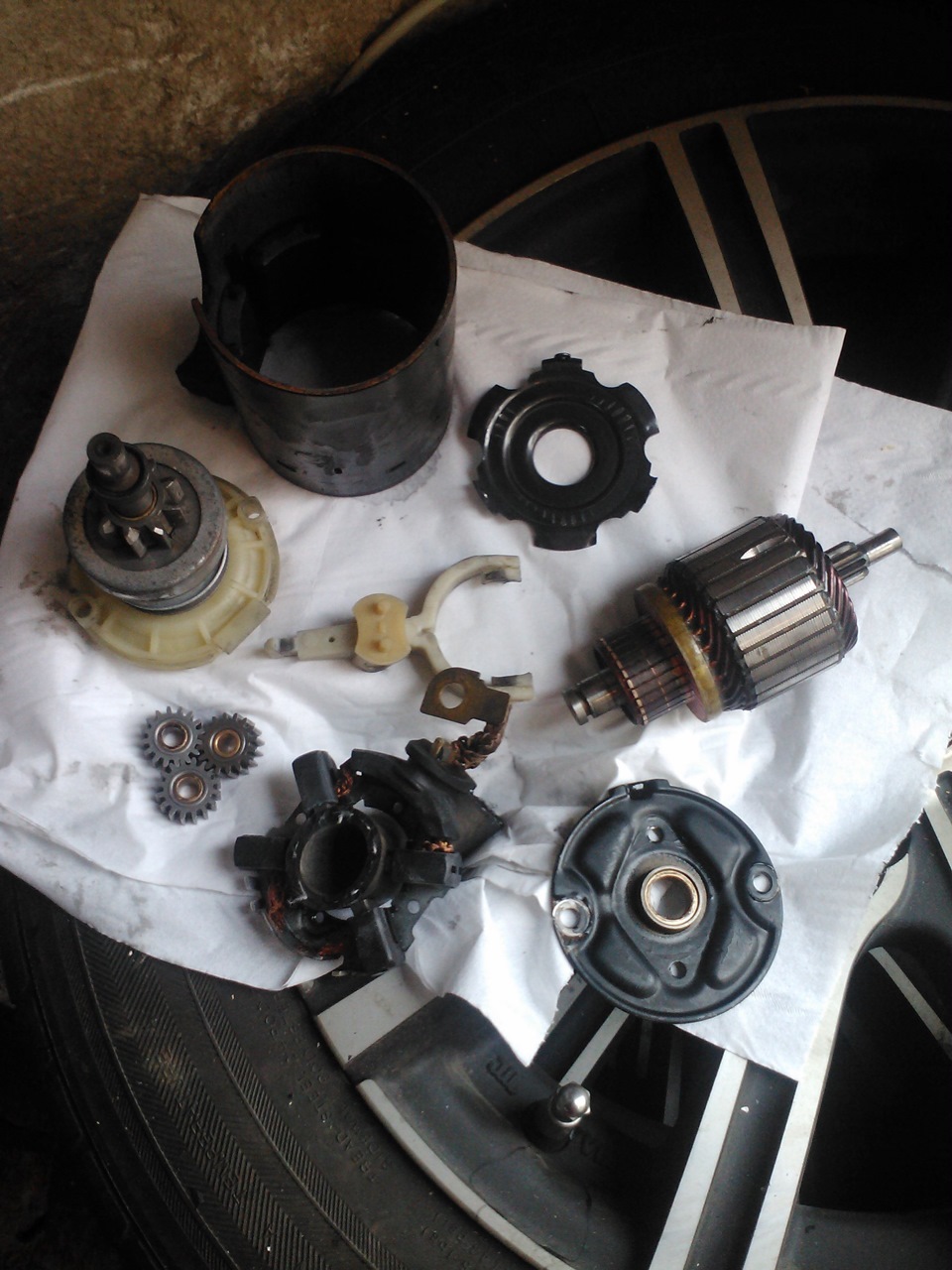 Профилактика стартера — Skoda Superb Mk1, 1,8 л., 2007 года ...