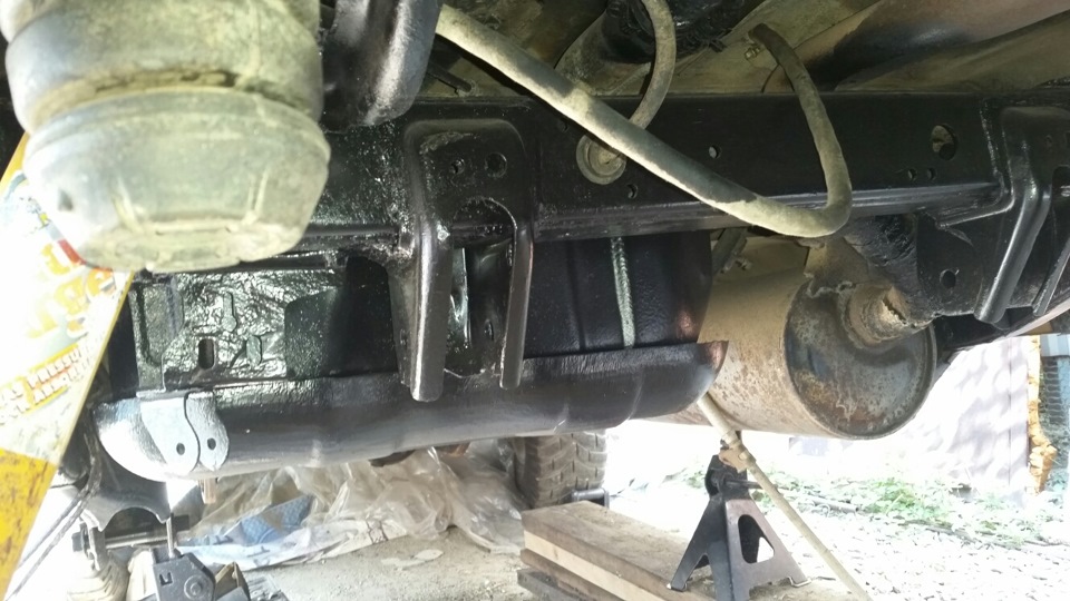 Замена моста с покраской днища и рамы — Toyota Land Cruiser 80, 4,2 л ...