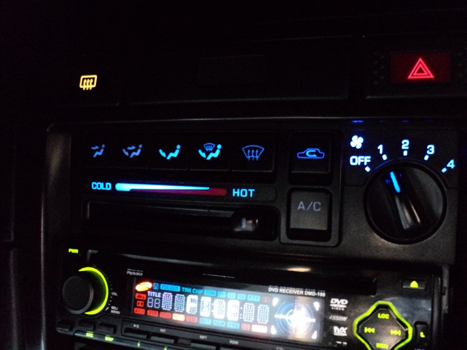 Подсветка печки на диодах — Nissan Bluebird (U14), 1,8 л, 2001 года ...