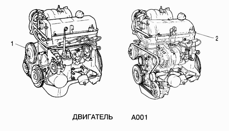 Двигатель нива схема