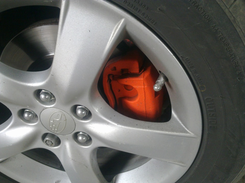 Суппорта — Subaru Impreza (GD/GG), 2 л, 2006 года | колёсные диски | DRIVE2