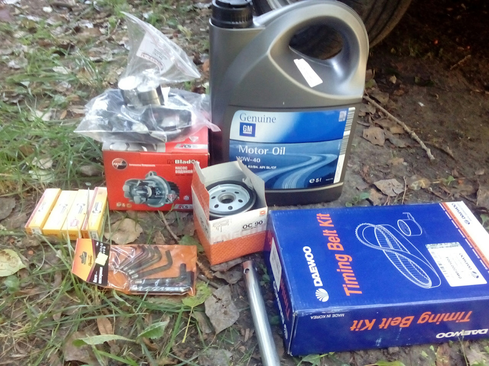 Замена гидрокомпенсатора а за одно и ГРМ. — Daewoo Nexia (N150), 1,6 л ...