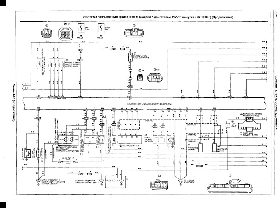 Схема подключения 5vz fe