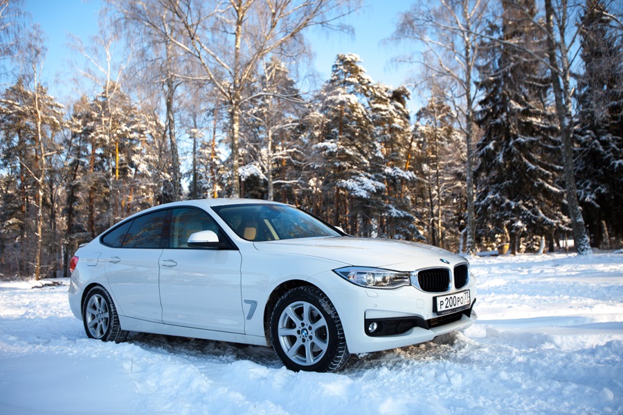 BMW 5 f30 зима