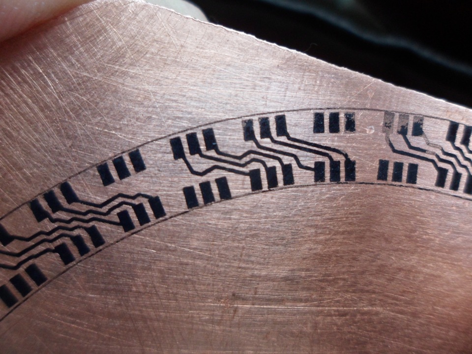 Моя первая печатная плата, по технологии ЛУТ(лазерно-утюжная технология ...