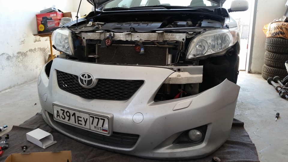 Установка ксенона 6000К в Противотуманные Фары — Toyota Corolla (140/ ...