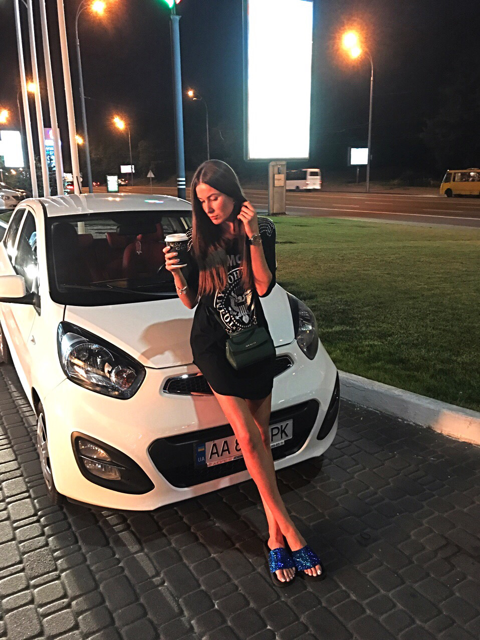 Kia Picanto and girl