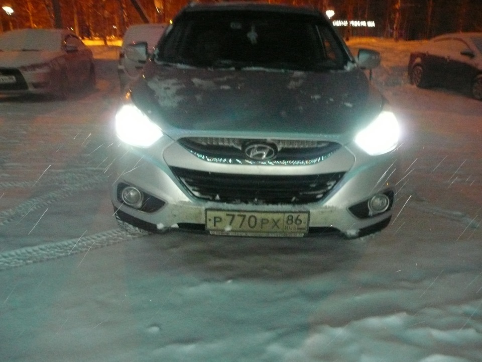 LED Head light H7 ч.2 — Hyundai ix35, 2 л, 2013 года | тюнинг | DRIVE2