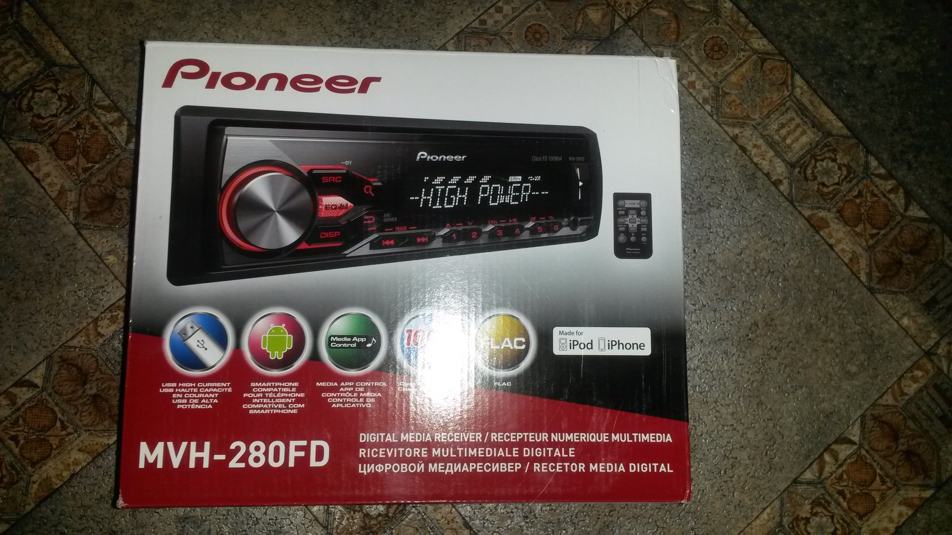 Pioneer mvh 280fd схема