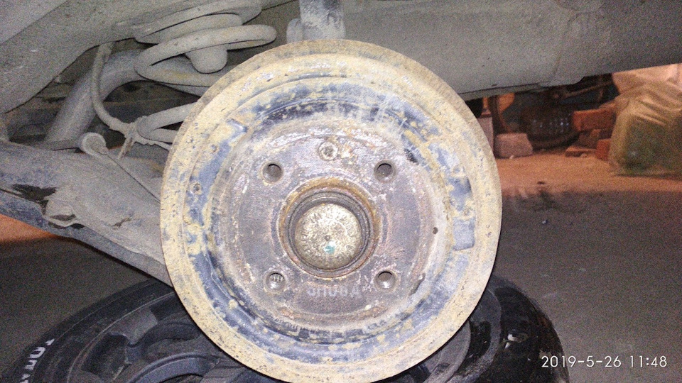 Замена тормозных барабанов — Daewoo Nexia (N150), 1,6 л, 2008 года ...