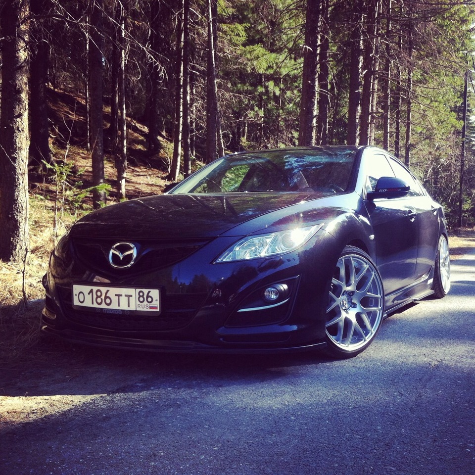 Пороги и передний сплиттер! — Mazda 6 (2G) GH, 2 л, 2010 года ...