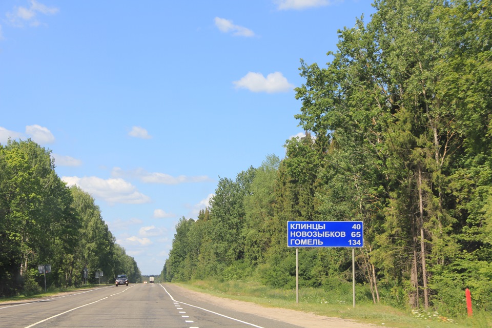 Карта гомель новозыбков