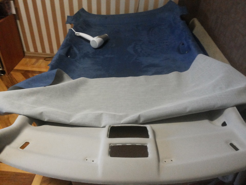 Потолок алькантарой — Skoda Fabia Combi Mk2, 1,4 л., 2008 года ...