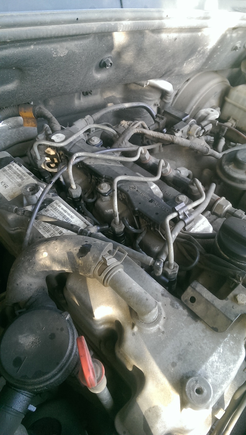 Проверяем форсунки на слив в обратку. — SsangYong Kyron, 2 л, 2008 года ...