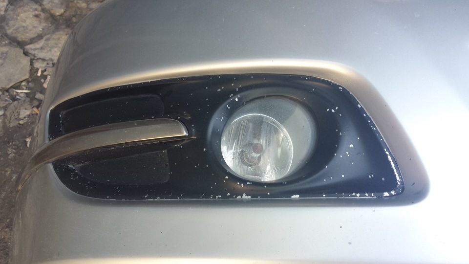 Сколы на черных элементах переднего бампера. — Nissan Teana (J32), 3,5 ...