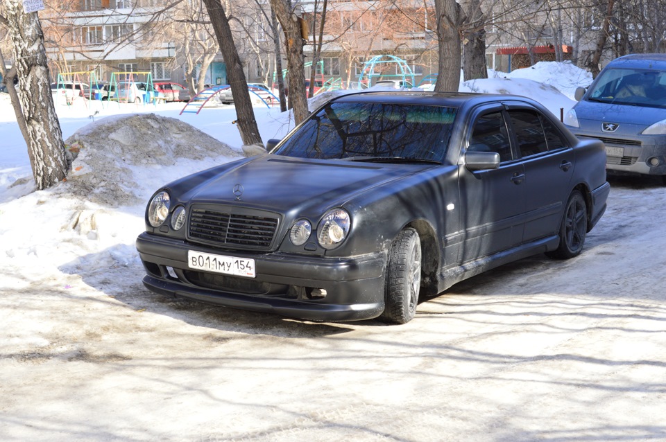 Mercedes Benz w210 зима