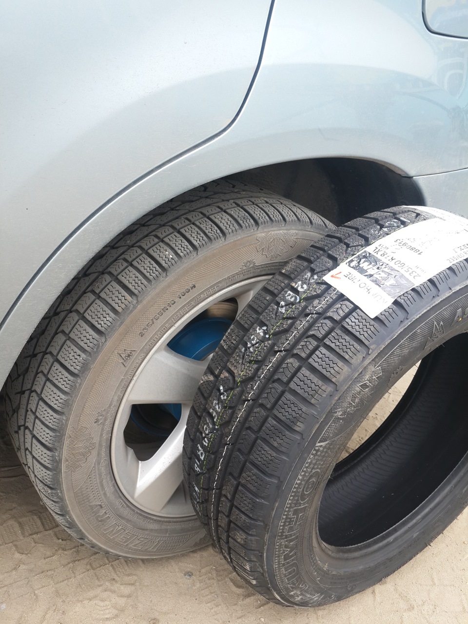 Kumho 235/60 R18 (Зима) — Lexus RX (2G), 3,3 л, 2003 года | шины | DRIVE2