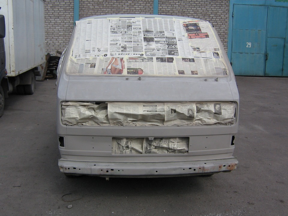 подготовка к покраске — Volkswagen Transporter T3, 1,6 л, 1986 года ...