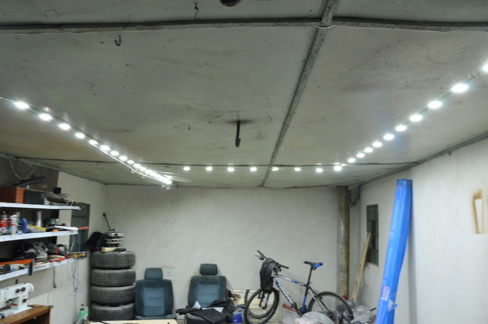 освещение гаража без электричества