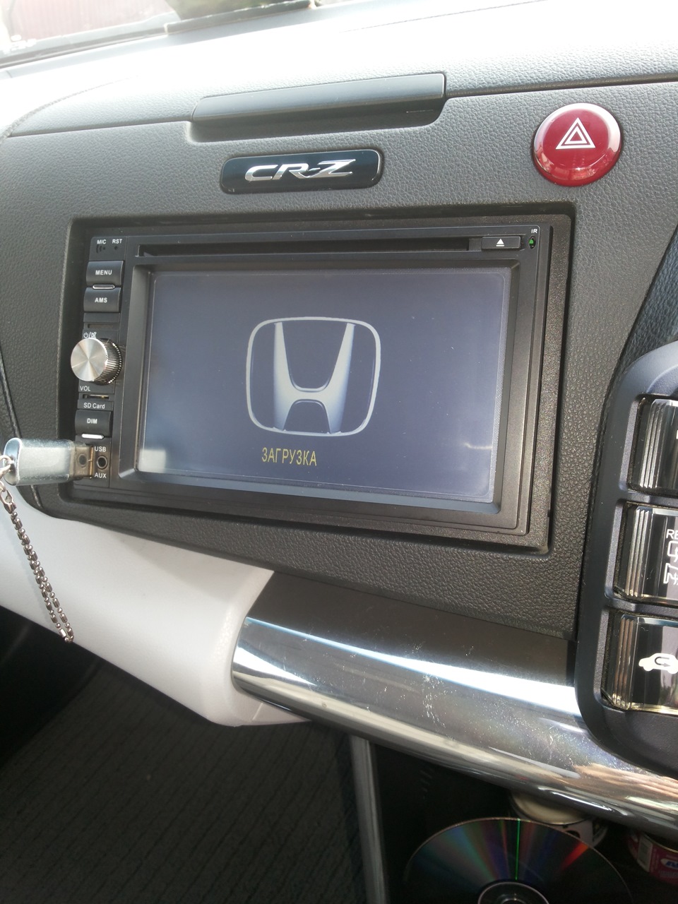 Изменил японской магнитоле с китайкой :) — Honda CR-Z, 1,5 л, 2010 года ...
