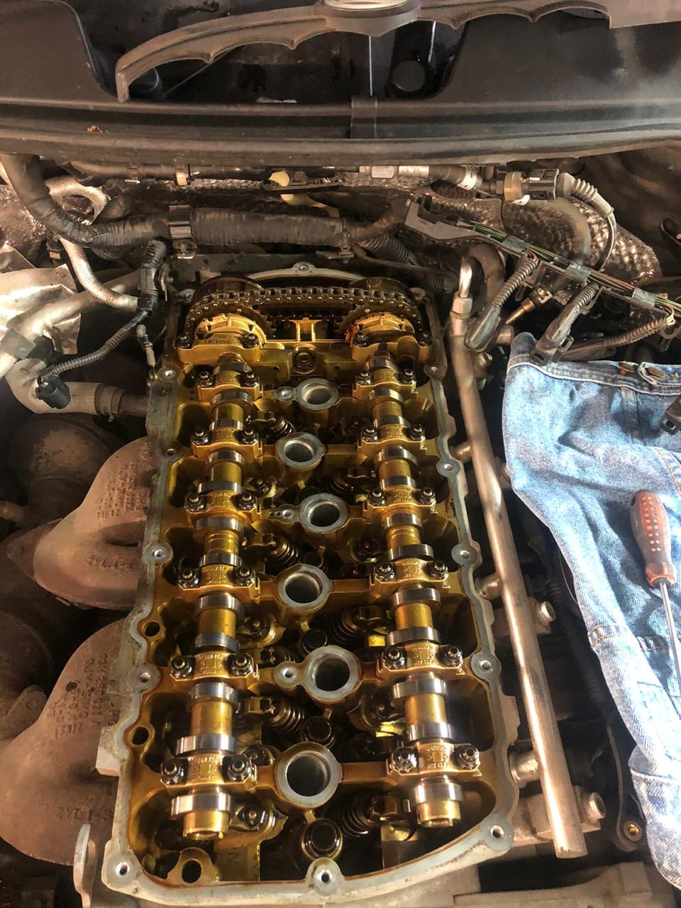 Замена прокладки клапанной крышки. — Volkswagen Touareg (2G), 3,6 л ...