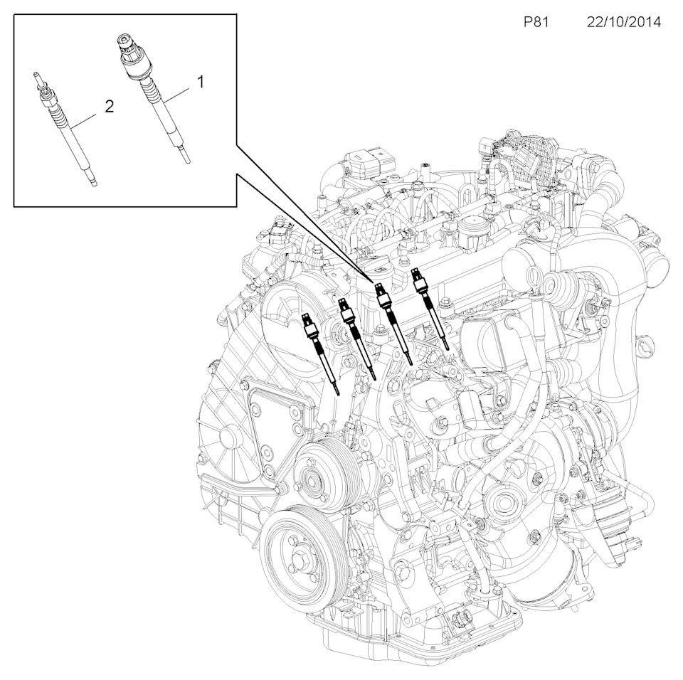 Замена свечи накала b16dth — Opel Mokka, 1,6 л, 2016 года | электроника |  DRIVE2