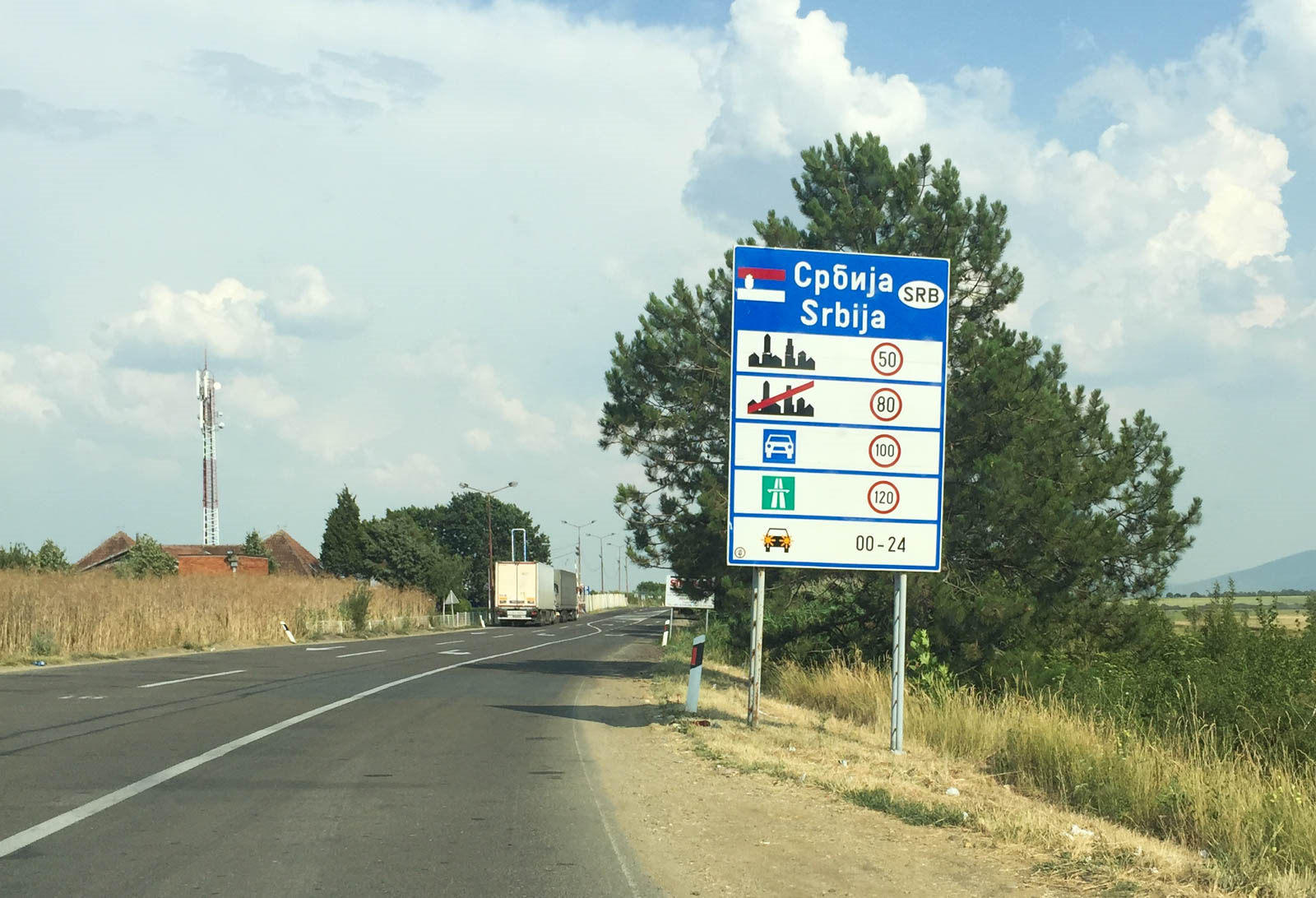 Дорожные ограничения скорости в Черногории - европейского типа
