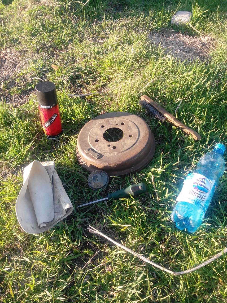 покраска тормозных барабанов — Nissan R'nessa, 2 л, 1998 года | своими ...