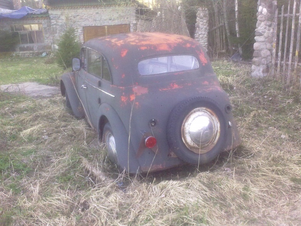 заброшенный Москвич 401 — Москвич 401, 1,4 л., 1954 года | фотография ...