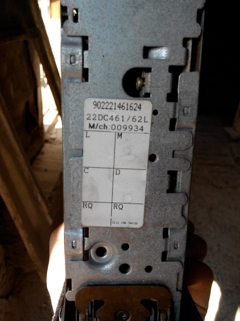 как раскодировать магнитолу? — Renault Megane Scenic, 1,9 л, 1998 года ...