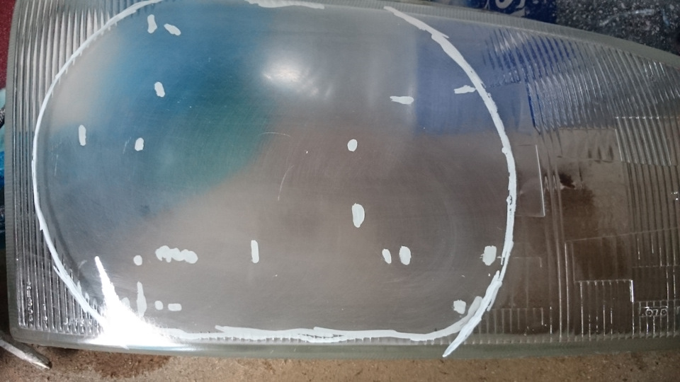 Фары под линзы, подготовка — Mitsubishi Delica (L400), 2,8 л., 1994 ...