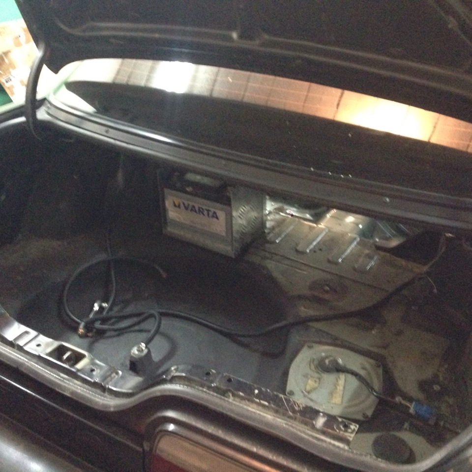 Перенос аккумулятора в багажник — Nissan Silvia (S13), 2 л., 1992 года ...