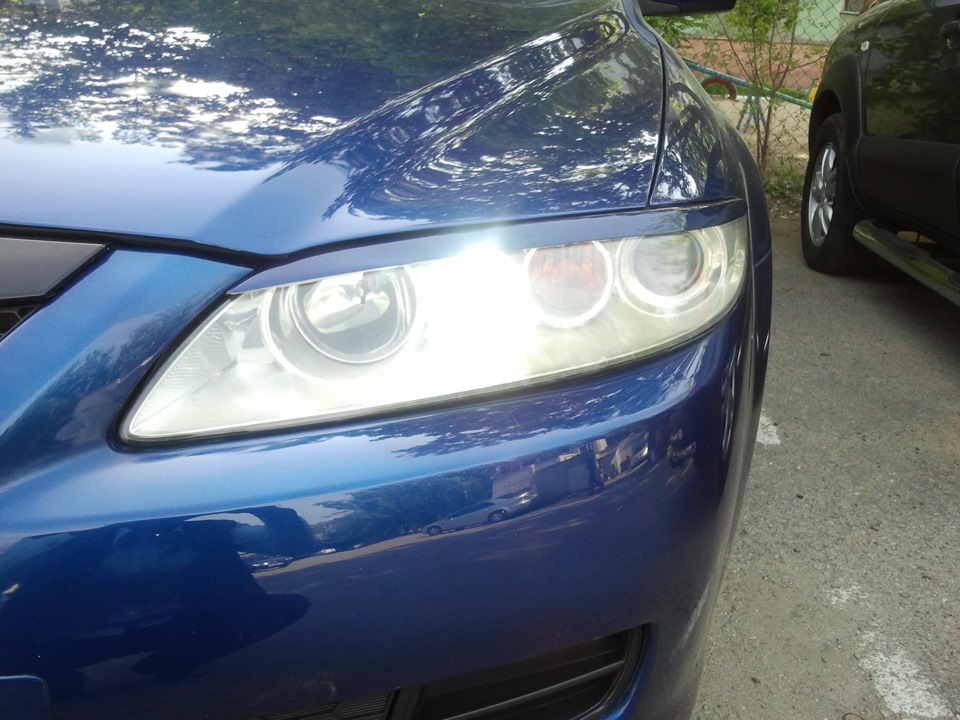 ПТФ Фары — Mazda 6 (1G) GG, 2 л, 2005 года | аксессуары | DRIVE2